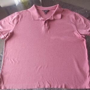 Banana Republic Men's Pink Short Sleeve Polo Shirt Size L